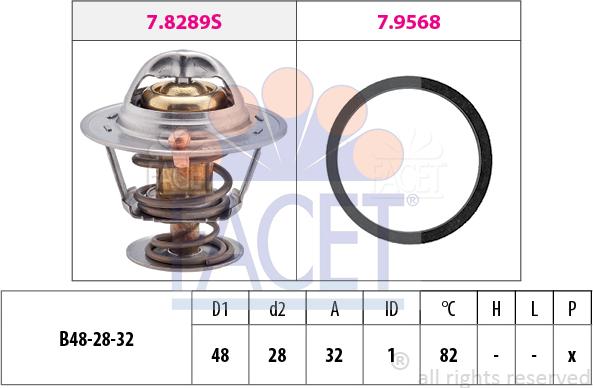 FACET 7.8466 - Termostats, Dzesēšanas šķidrums ps1.lv