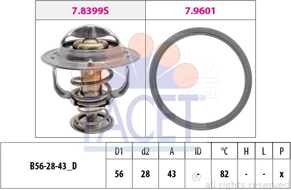 FACET 7.8404 - Termostats, Dzesēšanas šķidrums ps1.lv