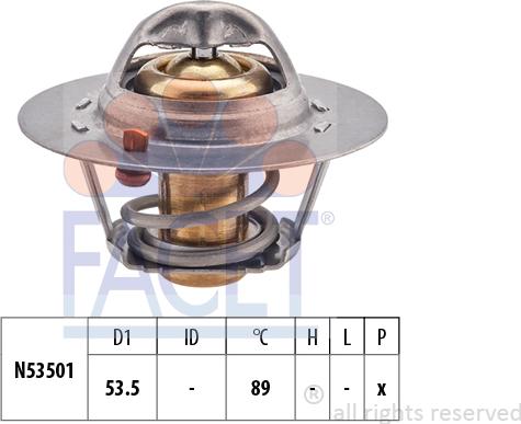 FACET 7.8416S - Termostats, Dzesēšanas šķidrums ps1.lv