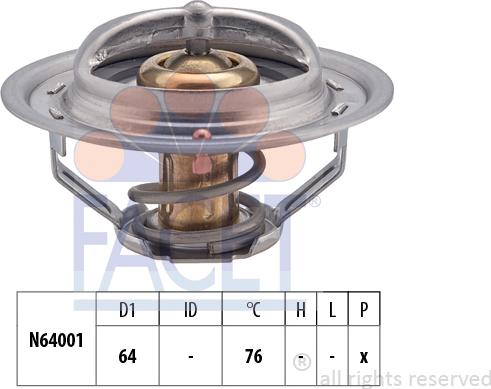 FACET 7.8475S - Termostats, Dzesēšanas šķidrums ps1.lv