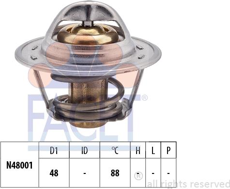 FACET 7.8470S - Termostats, Dzesēšanas šķidrums ps1.lv