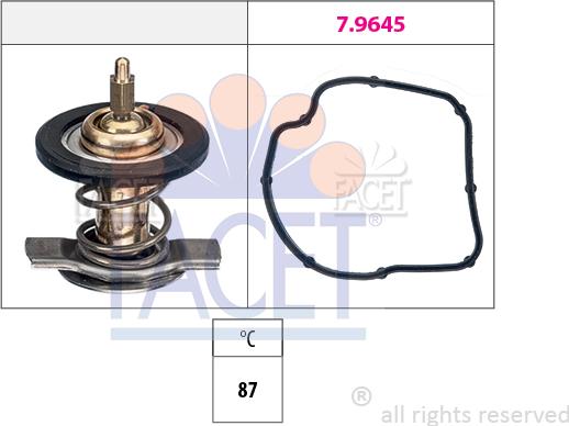 FACET 7.8595 - Termostats, Dzesēšanas šķidrums ps1.lv