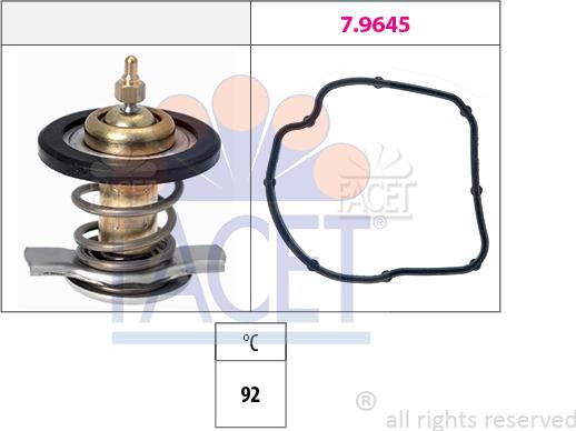 FACET 7.8590 - Termostats, Dzesēšanas šķidrums ps1.lv