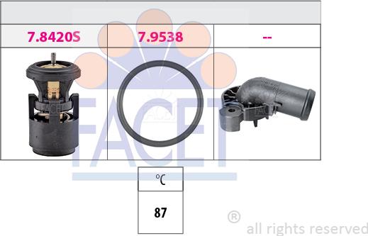 FACET 7.8561K - Termostats, Dzesēšanas šķidrums ps1.lv