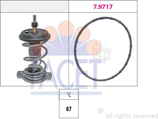 FACET 7.8511 - Termostats, Dzesēšanas šķidrums ps1.lv