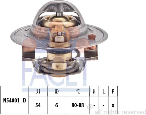 FACET 7.8534S - Termostats, Dzesēšanas šķidrums ps1.lv