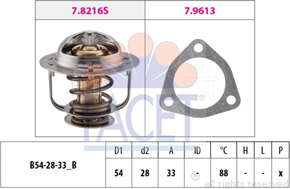 FACET 7.8535 - Termostats, Dzesēšanas šķidrums ps1.lv