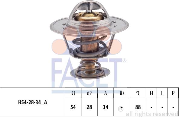 FACET 7.8536S - Termostats, Dzesēšanas šķidrums ps1.lv