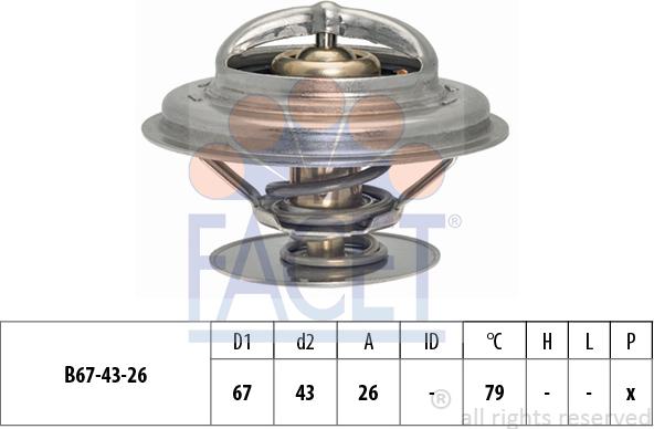 FACET 7.8578S - Termostats, Dzesēšanas šķidrums ps1.lv