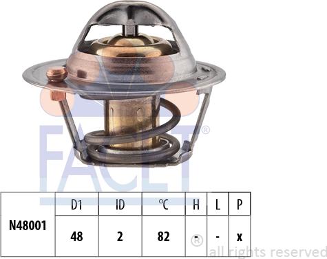 FACET 7.8691S - Termostats, Dzesēšanas šķidrums ps1.lv