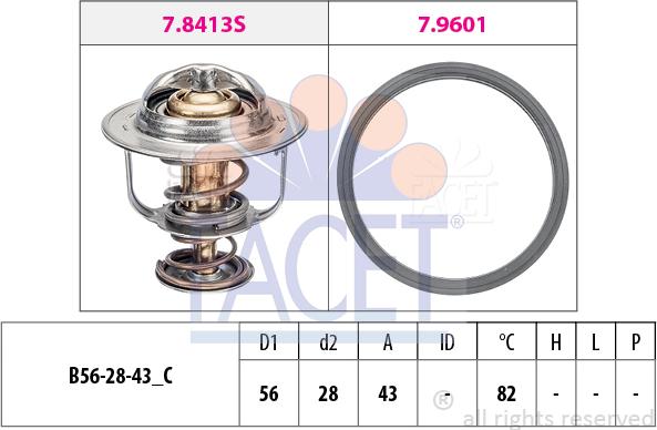 FACET 7.8640 - Termostats, Dzesēšanas šķidrums ps1.lv