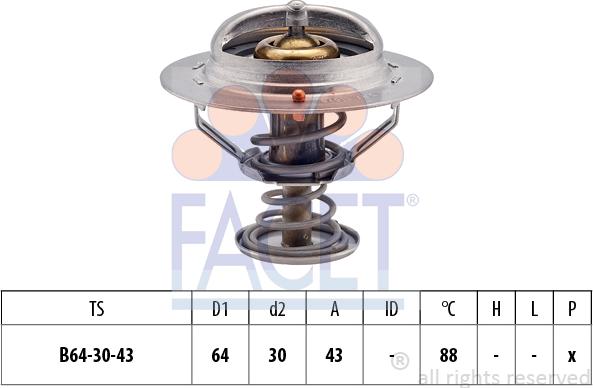 FACET 7.8651S - Termostats, Dzesēšanas šķidrums ps1.lv