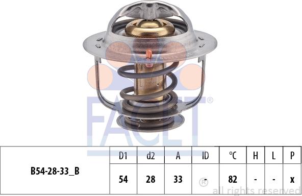 FACET 7.8657S - Termostats, Dzesēšanas šķidrums ps1.lv