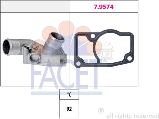 FACET 7.8664 - Termostats, Dzesēšanas šķidrums ps1.lv