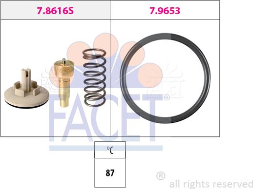 FACET 7.8616 - Termostats, Dzesēšanas šķidrums ps1.lv