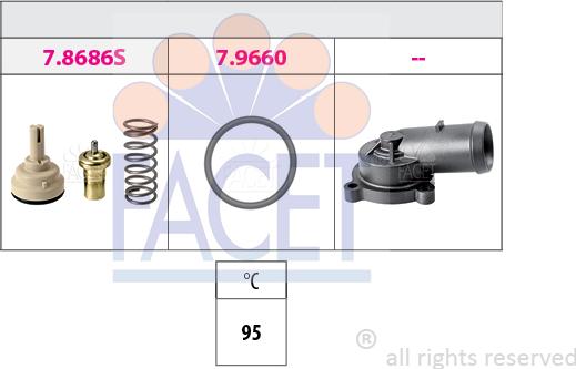 FACET 7.8686K - Termostats, Dzesēšanas šķidrums ps1.lv