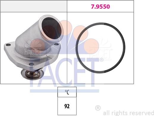 FACET 7.8198 - Termostats, Dzesēšanas šķidrums ps1.lv