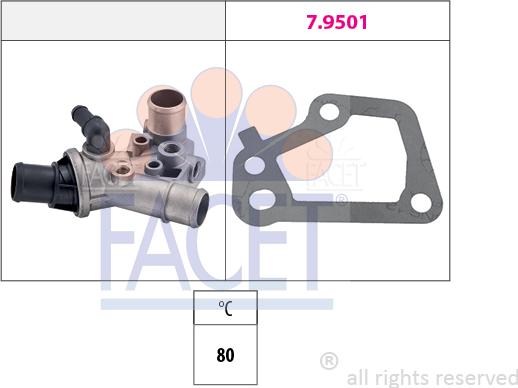 FACET 7.8153 - Termostats, Dzesēšanas šķidrums ps1.lv