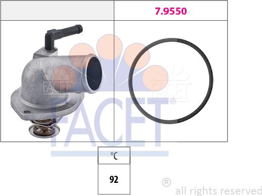 FACET 7.8157 - Termostats, Dzesēšanas šķidrums ps1.lv