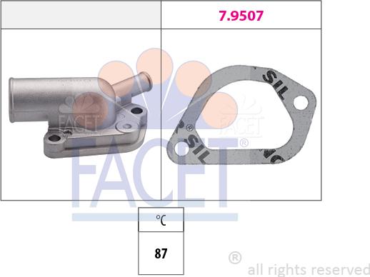 FACET 7.8163 - Termostats, Dzesēšanas šķidrums ps1.lv