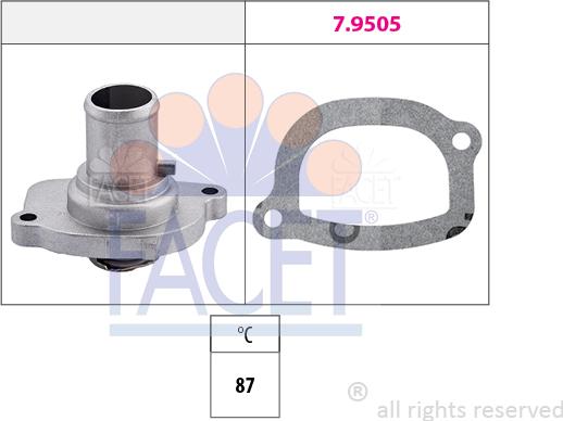 FACET 7.8187 - Termostats, Dzesēšanas šķidrums ps1.lv