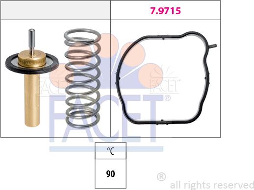 FACET 7.8846 - Termostats, Dzesēšanas šķidrums ps1.lv