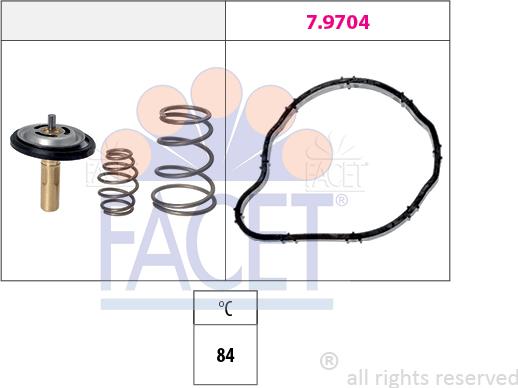 FACET 7.8841 - Termostats, Dzesēšanas šķidrums ps1.lv