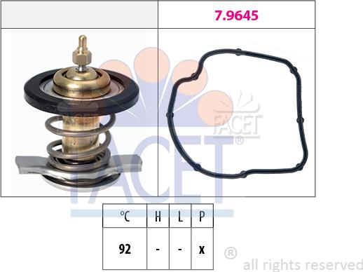 FACET 7.8847 - Termostats, Dzesēšanas šķidrums ps1.lv