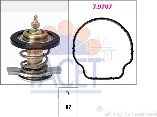 FACET 7.8805 - Termostats, Dzesēšanas šķidrums ps1.lv