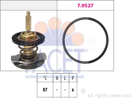 FACET 7.8807 - Termostats, Dzesēšanas šķidrums ps1.lv