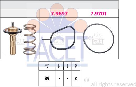 FACET 7.8826 - Termostats, Dzesēšanas šķidrums ps1.lv