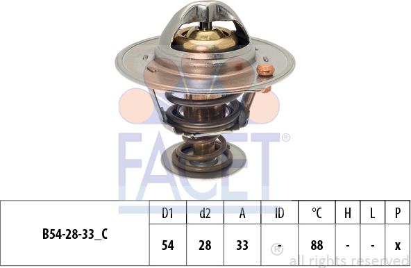 FACET 7.8870S - Termostats, Dzesēšanas šķidrums ps1.lv