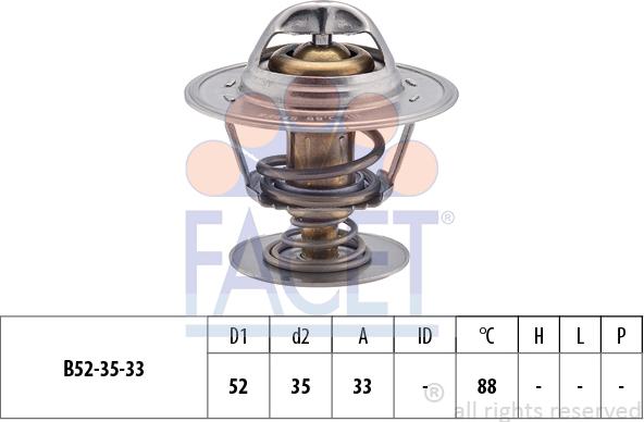 FACET 7.8394S - Termostats, Dzesēšanas šķidrums ps1.lv