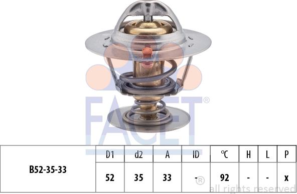 FACET 7.8396S - Termostats, Dzesēšanas šķidrums ps1.lv