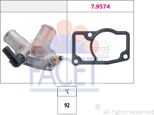 FACET 7.8343 - Termostats, Dzesēšanas šķidrums ps1.lv