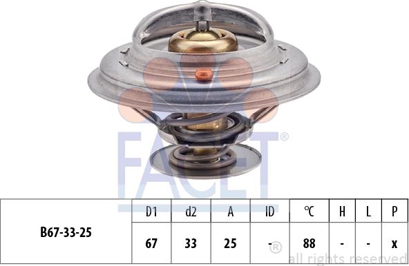 FACET 7.8361S - Termostats, Dzesēšanas šķidrums ps1.lv