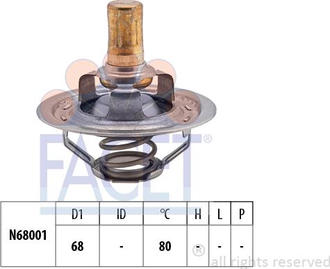 FACET 7.8309S - Termostats, Dzesēšanas šķidrums ps1.lv