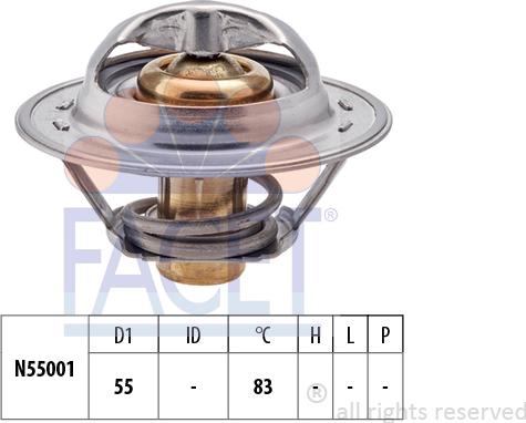 FACET 7.8304S - Termostats, Dzesēšanas šķidrums ps1.lv