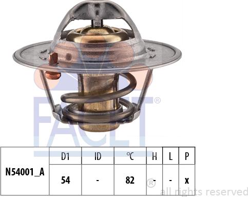 FACET 7.8337S - Termostats, Dzesēšanas šķidrums ps1.lv