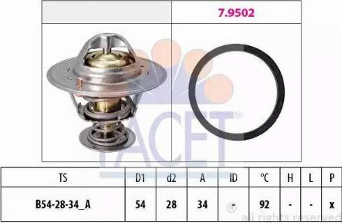 FACET 7.8325 - Termostats, Dzesēšanas šķidrums ps1.lv