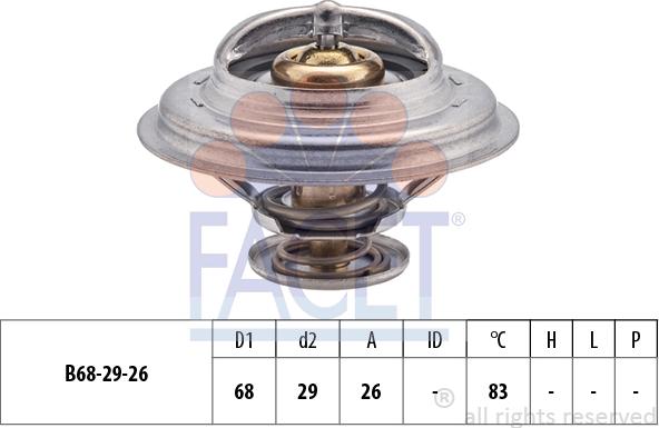 FACET 7.8377S - Termostats, Dzesēšanas šķidrums ps1.lv