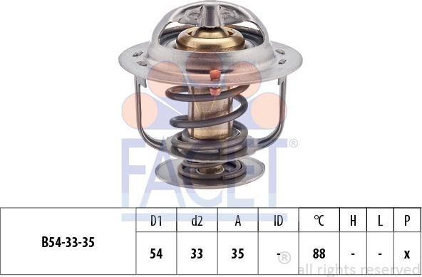 FACET 7.8248S - Termostats, Dzesēšanas šķidrums ps1.lv