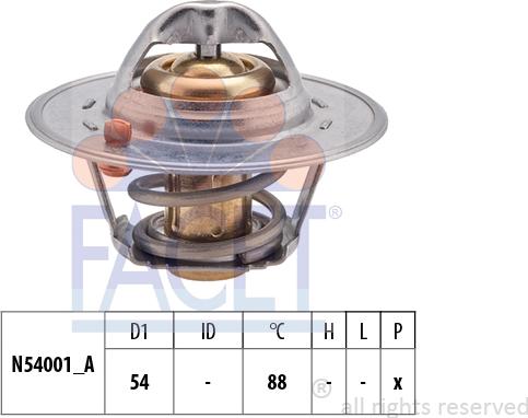 FACET 7.8202S - Termostats, Dzesēšanas šķidrums ps1.lv