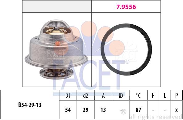 FACET 7.8211 - Termostats, Dzesēšanas šķidrums ps1.lv