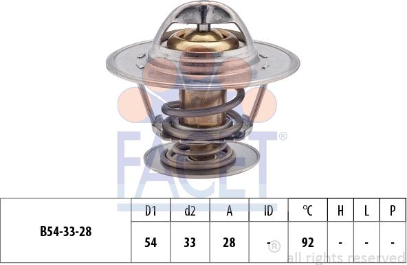 FACET 7.8213S - Termostats, Dzesēšanas šķidrums ps1.lv