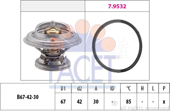 FACET 7.8280 - Termostats, Dzesēšanas šķidrums ps1.lv