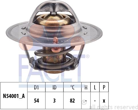 FACET 7.8233S - Termostats, Dzesēšanas šķidrums ps1.lv