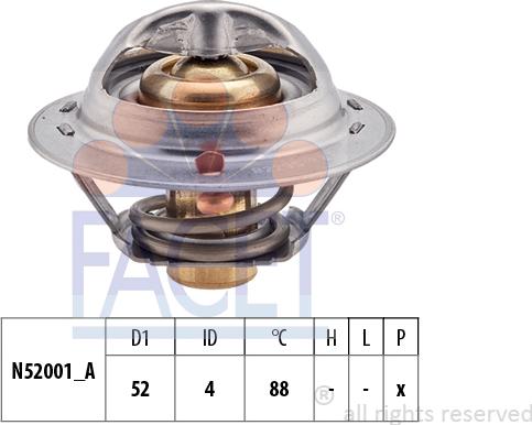 FACET 7.8232S - Termostats, Dzesēšanas šķidrums ps1.lv