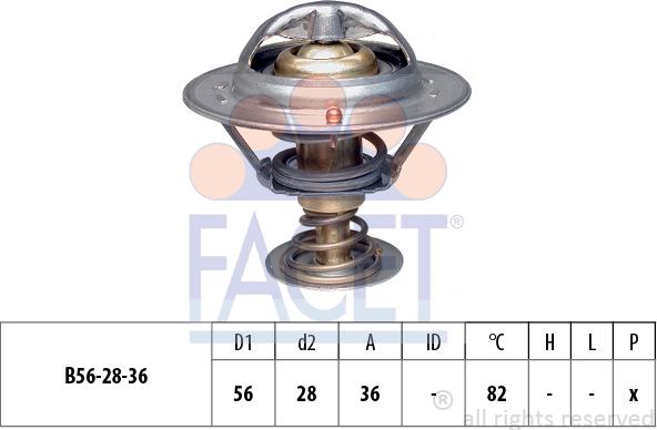 FACET 7.8222S - Termostats, Dzesēšanas šķidrums ps1.lv