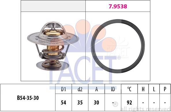 FACET 7.8279 - Termostats, Dzesēšanas šķidrums ps1.lv